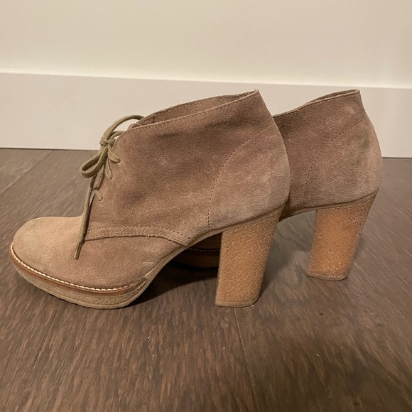 J.Crew beige leather bootie size 8 made in Italy - Picture 6 of 8